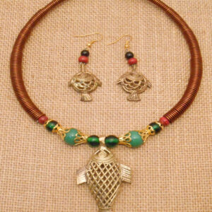 Dhokra Fish Pendant