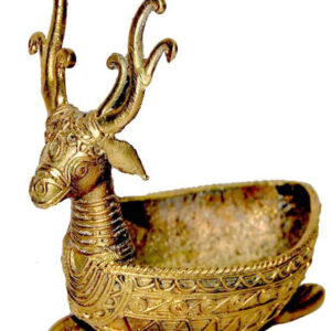 Dhokra Deer Side Table Tray