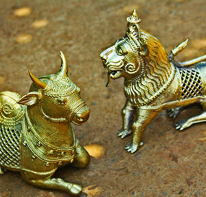 Dhokra Lion and Ox